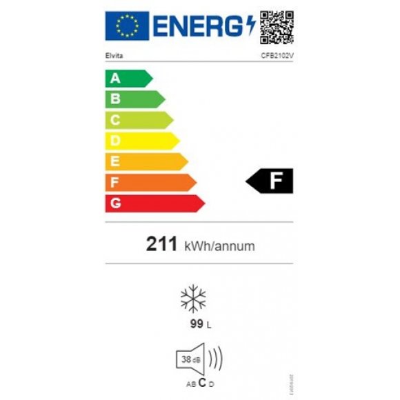 Elvita - Elvita cfb2102v fryseboks 99 liter energi F