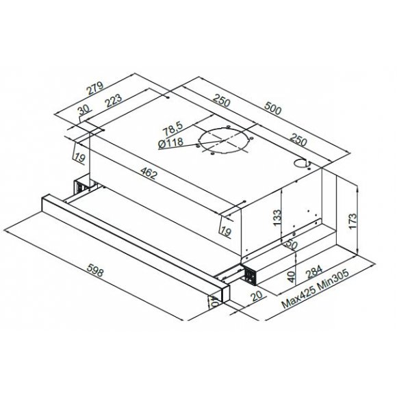 Silverline SL 1152 emhætte 