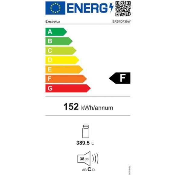 Electrolux ERS1DF39W-H Fritstående køleskab_energi
