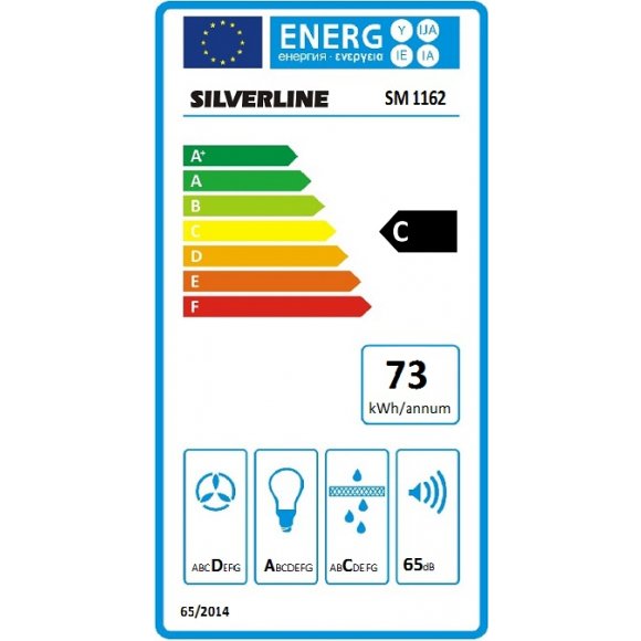 SILVERLINE - Silverline SM1162HV Underbyg Rubin 60 cm, hvid emhætte