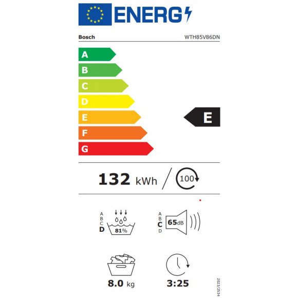 Bosch WTH85V86DN Kondenstørretumbler, energiklasse E| Lindved El 