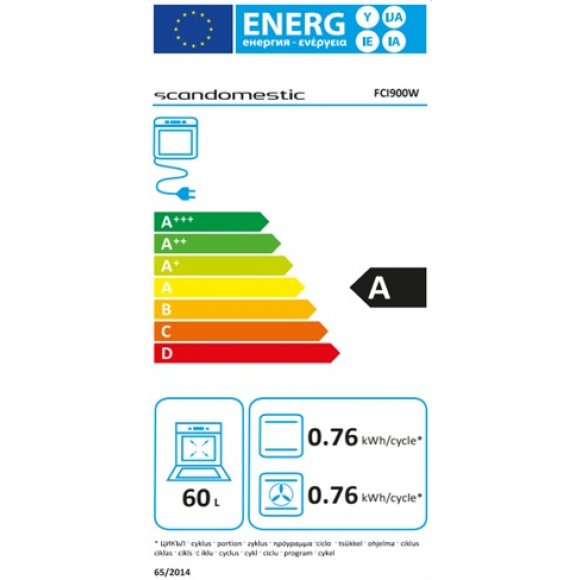Scandomestic FCI900W Induktionskomfur, energi | Lindved El