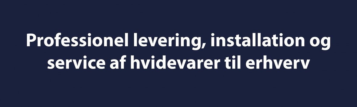 Hvidevarer til erhverv og boligforeninger | Lindved El 