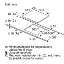 Siemens ET645FEN1E iQ100 Glaskeramisk kogeplade, mål | Lindved El 