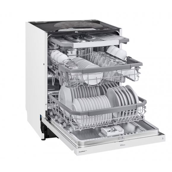 LG - LG DU355FW opvaskemaskine 42db hvid