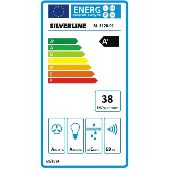 Silverline SL3120-90RF væghængt emfang_energilabel