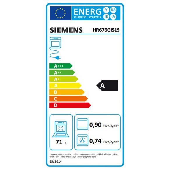 SIEMENS - Siemens HR676GIS1S pyrolyseovn m/dampskud